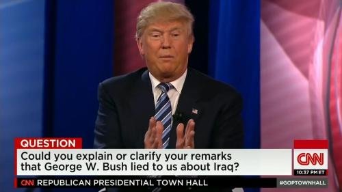 Does Trump think George W. Bush lied about Iraq_ 0-50 screenshot- Screenshotplease