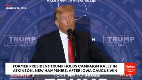 FULL_ Trump Holds Campaign Rally In New Hampshire With Vivek Ramaswamy After Iowa Caucus Victory 13-16 screenshot- Screenshotplease
