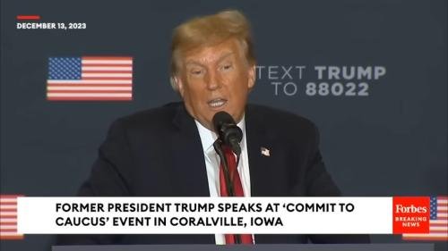 Trump Makes Crowd Laugh By Doing Mocking Impression Of Biden Trying To Get Off Stage 1-49 screenshot- Screenshotplease