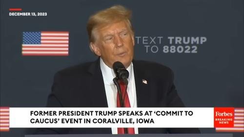 Trump Makes Crowd Laugh By Doing Mocking Impression Of Biden Trying To Get Off Stage 2-6 screenshot- Screenshotplease